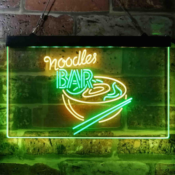 ADVPRO Noodles Bar Dual Color LED Neon Sign st6-i3854 - Green & Yellow
