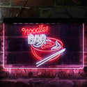 ADVPRO Noodles Bar Dual Color LED Neon Sign st6-i3854 - White & Red