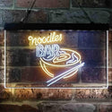 ADVPRO Noodles Bar Dual Color LED Neon Sign st6-i3854 - White & Yellow