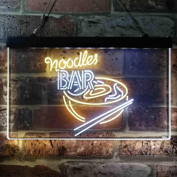 ADVPRO Noodles Bar Dual Color LED Neon Sign st6-i3854 - White & Yellow