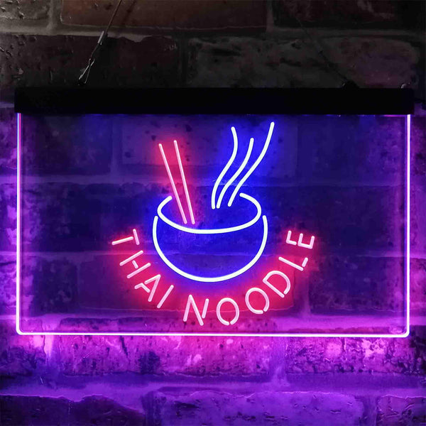 ADVPRO Thai Noodle Snack Dual Color LED Neon Sign st6-i3856 - Blue & Red