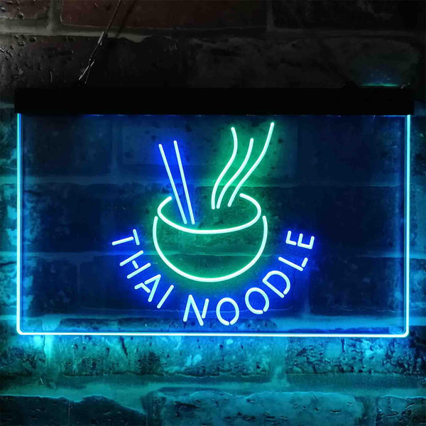 ADVPRO Thai Noodle Snack Dual Color LED Neon Sign st6-i3856 - Green & Blue