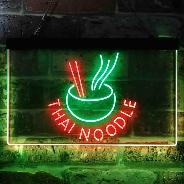 ADVPRO Thai Noodle Snack Dual Color LED Neon Sign st6-i3856 - Green & Red