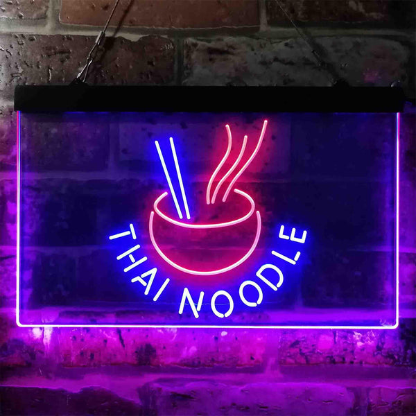 ADVPRO Thai Noodle Snack Dual Color LED Neon Sign st6-i3856 - Red & Blue