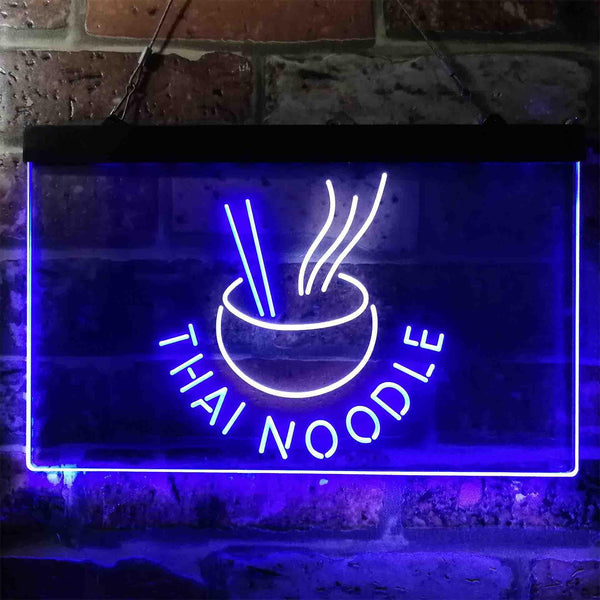 ADVPRO Thai Noodle Snack Dual Color LED Neon Sign st6-i3856 - White & Blue