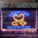 ADVPRO Walk in Clinic Urgent Care Display Dual Color LED Neon Sign st6-i3857 - Blue & Yellow