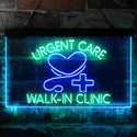 ADVPRO Walk in Clinic Urgent Care Display Dual Color LED Neon Sign st6-i3857 - Green & Blue