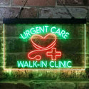 ADVPRO Walk in Clinic Urgent Care Display Dual Color LED Neon Sign st6-i3857 - Green & Red