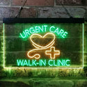 ADVPRO Walk in Clinic Urgent Care Display Dual Color LED Neon Sign st6-i3857 - Green & Yellow