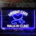 ADVPRO Walk in Clinic Urgent Care Display Dual Color LED Neon Sign st6-i3857 - White & Blue