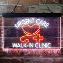 ADVPRO Walk in Clinic Urgent Care Display Dual Color LED Neon Sign st6-i3857 - White & Orange
