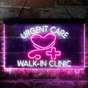 ADVPRO Walk in Clinic Urgent Care Display Dual Color LED Neon Sign st6-i3857 - White & Purple
