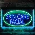 ADVPRO Skin Care Facial Dual Color LED Neon Sign st6-i3859 - Green & Blue