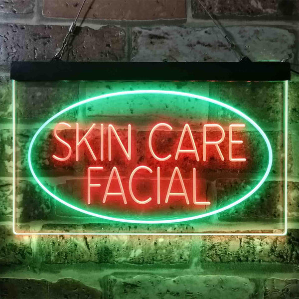 ADVPRO Skin Care Facial Dual Color LED Neon Sign st6-i3859 - Green & Red