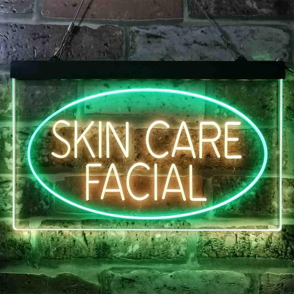 ADVPRO Skin Care Facial Dual Color LED Neon Sign st6-i3859 - Green & Yellow