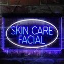 ADVPRO Skin Care Facial Dual Color LED Neon Sign st6-i3859 - White & Blue