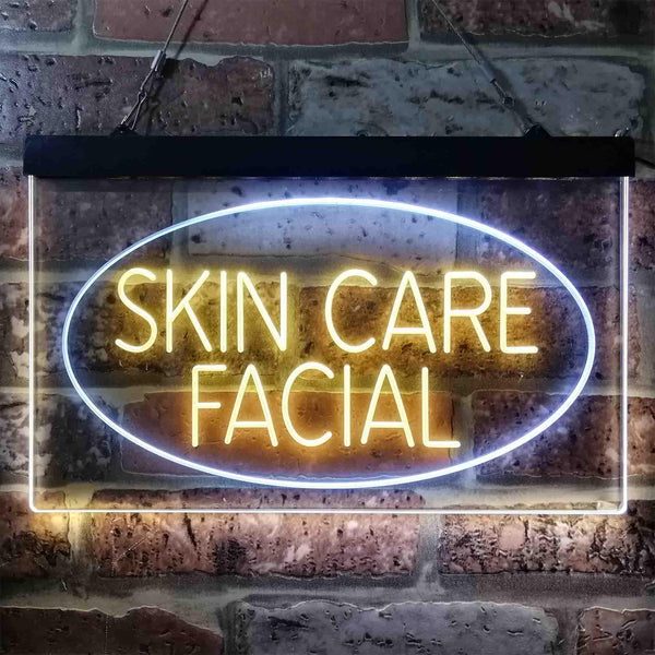 ADVPRO Skin Care Facial Dual Color LED Neon Sign st6-i3859 - White & Yellow