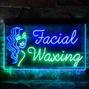 ADVPRO Facial Waxing Dual Color LED Neon Sign st6-i3861 - Green & Blue