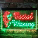 ADVPRO Facial Waxing Dual Color LED Neon Sign st6-i3861 - Green & Red