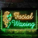 ADVPRO Facial Waxing Dual Color LED Neon Sign st6-i3861 - Green & Yellow