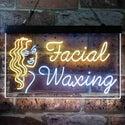 ADVPRO Facial Waxing Dual Color LED Neon Sign st6-i3861 - White & Yellow