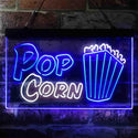 ADVPRO Pop Corn Cinema Decoration Dual Color LED Neon Sign st6-i3862 - White & Blue