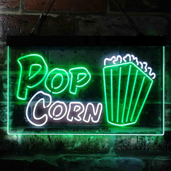 ADVPRO Pop Corn Cinema Decoration Dual Color LED Neon Sign st6-i3862 - White & Green