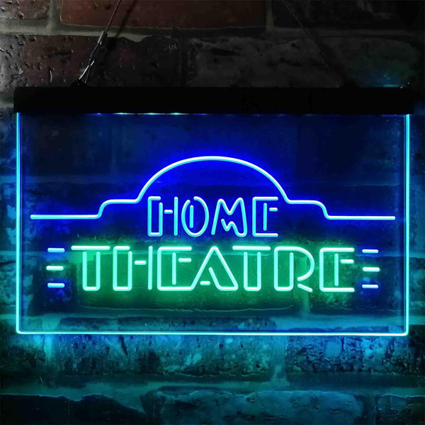 ADVPRO Home Theatre Cinema Watch Film TV Dual Color LED Neon Sign st6-i3863 - Green & Blue