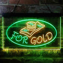 ADVPRO Cash for Gold Shop Business Dual Color LED Neon Sign st6-i3864 - Green & Yellow