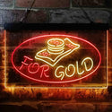 ADVPRO Cash for Gold Shop Business Dual Color LED Neon Sign st6-i3864 - Red & Yellow