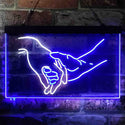 ADVPRO Please Don't Ever Let Me Go Love Hand on Hand Dual Color LED Neon Sign st6-i3865 - White & Blue