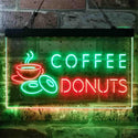 ADVPRO Coffee Donut Cafe Dual Color LED Neon Sign st6-i3867 - Green & Red