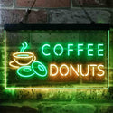 ADVPRO Coffee Donut Cafe Dual Color LED Neon Sign st6-i3867 - Green & Yellow