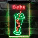 ADVPRO Boba Tea  Dual Color LED Neon Sign st6-i3877 - Green & Red