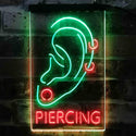 ADVPRO Ear Piercing Display Tattoo Shop  Dual Color LED Neon Sign st6-i3880 - Green & Red