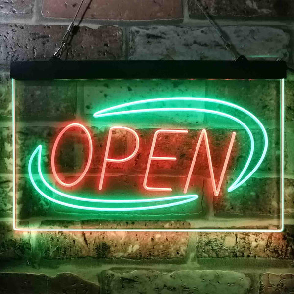 ADVPRO Open Special Effect Dual Color LED Neon Sign st6-i3881 - Green & Red