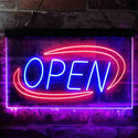 ADVPRO Open Special Effect Dual Color LED Neon Sign st6-i3881 - Red & Blue