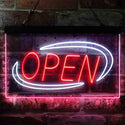 ADVPRO Open Special Effect Dual Color LED Neon Sign st6-i3881 - White & Red