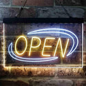 ADVPRO Open Special Effect Dual Color LED Neon Sign st6-i3881 - White & Yellow