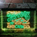 ADVPRO Tattoo Expert 18+ Cash Only Dual Color LED Neon Sign st6-i3883 - Green & Yellow