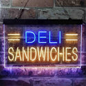 ADVPRO Deli Sandwiches Cafe Dual Color LED Neon Sign st6-i3887 - Blue & Yellow