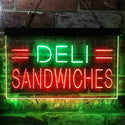 ADVPRO Deli Sandwiches Cafe Dual Color LED Neon Sign st6-i3887 - Green & Red