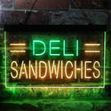 ADVPRO Deli Sandwiches Cafe Dual Color LED Neon Sign st6-i3887 - Green & Yellow