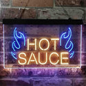 ADVPRO Hot Sauce Dual Color LED Neon Sign st6-i3890 - Blue & Yellow