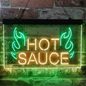 ADVPRO Hot Sauce Dual Color LED Neon Sign st6-i3890 - Green & Yellow