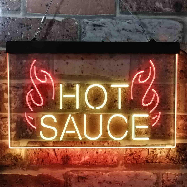ADVPRO Hot Sauce Dual Color LED Neon Sign st6-i3890 - Red & Yellow
