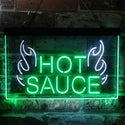 ADVPRO Hot Sauce Dual Color LED Neon Sign st6-i3890 - White & Green