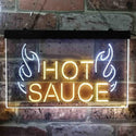 ADVPRO Hot Sauce Dual Color LED Neon Sign st6-i3890 - White & Yellow