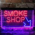 ADVPRO Smoke Shop Dual Color LED Neon Sign st6-i3891 - Blue & Red