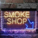 ADVPRO Smoke Shop Dual Color LED Neon Sign st6-i3891 - Blue & Yellow